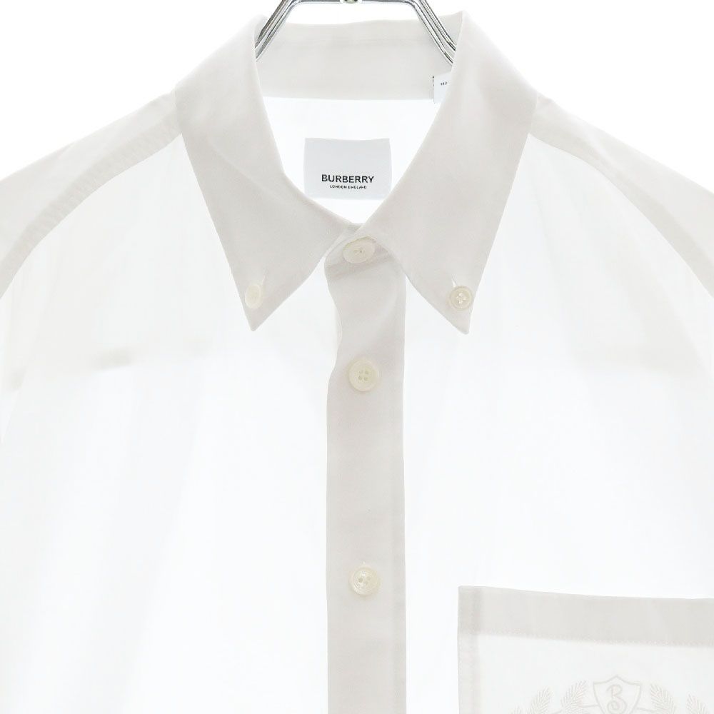 BURBERRY (バーバリー) Chapling Shirt ポケットロゴ刺繍 ボタン