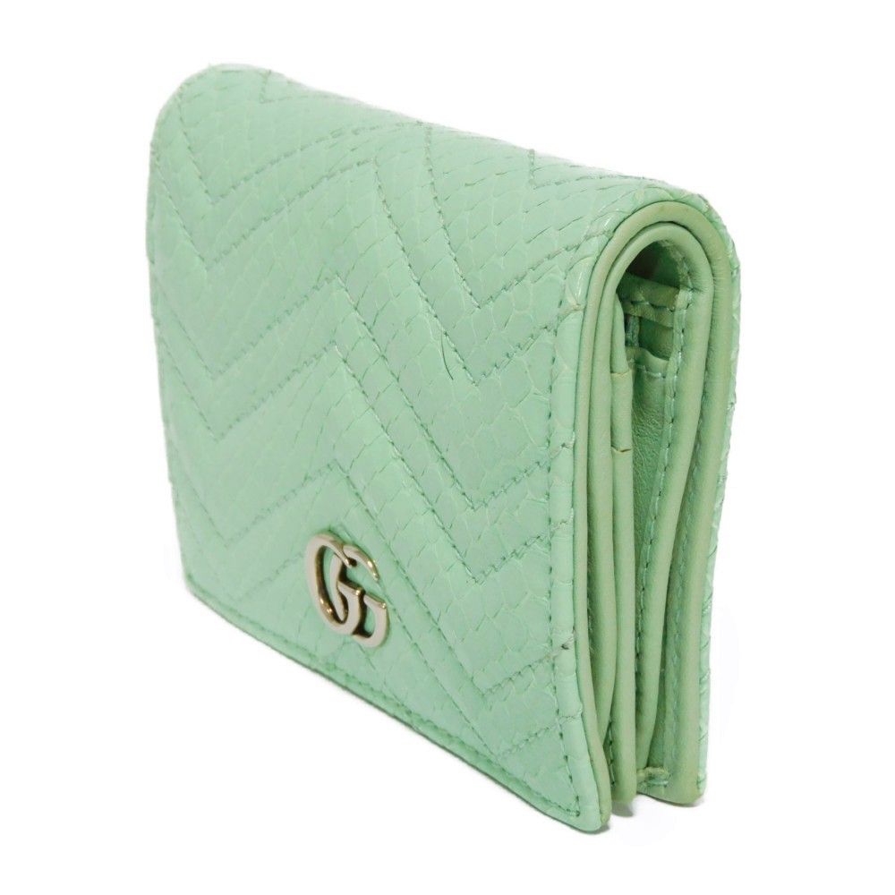 GUCCI グッチ コンパクト ウォレット シェブロン エキゾチック