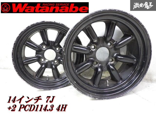 ワタナベ エイトスポーク Yahoo!オークション - RSワタナベ エイトスポーク 5穴 114.3