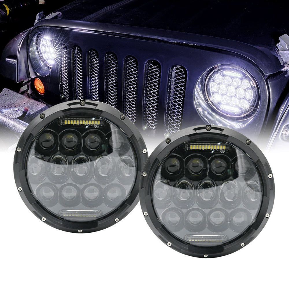 LEDヘッドライト SJ30 JA11 ジムニー 専用キャンバス付7インチ