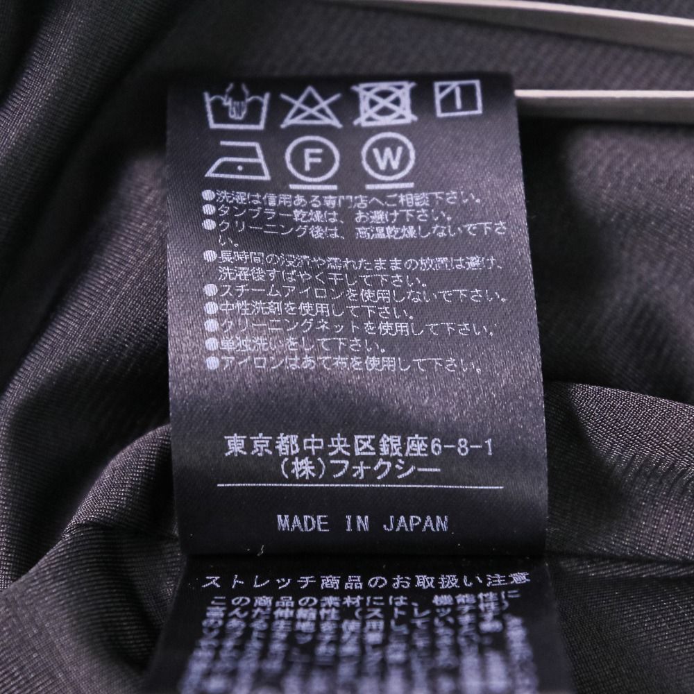 美品★FOXEY/フォクシー マット ストレッチダブルクロス ワンピース 40 美品☆FOXEY/フォクシー マット ストレッチダブルクロス
