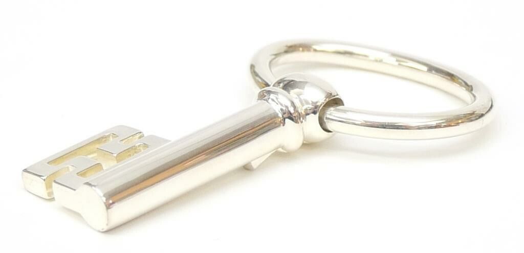 エルメス HERMES 銀 ヴィンテージキーリングキーホルダーチャーム