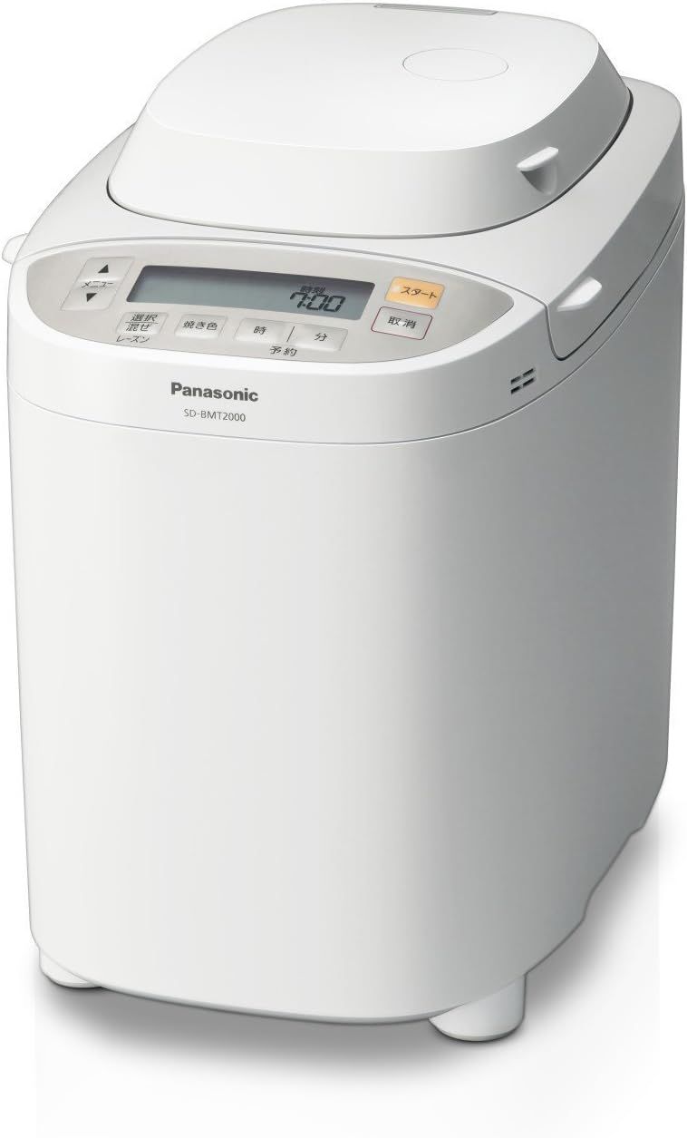パナソニック ホームベーカリー パン焼き器 2斤 40オートメニュー ホワイト SD-BMT2000-W