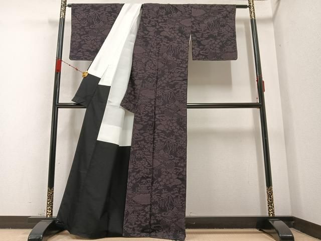 80亀甲 風景草木文