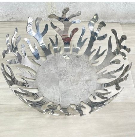 ALESSI INOX 18|10 アレッシィ フルーツボウル フルーツバスケット イタリア製 LPWK-E SILVERSTRIS 2005 |514363