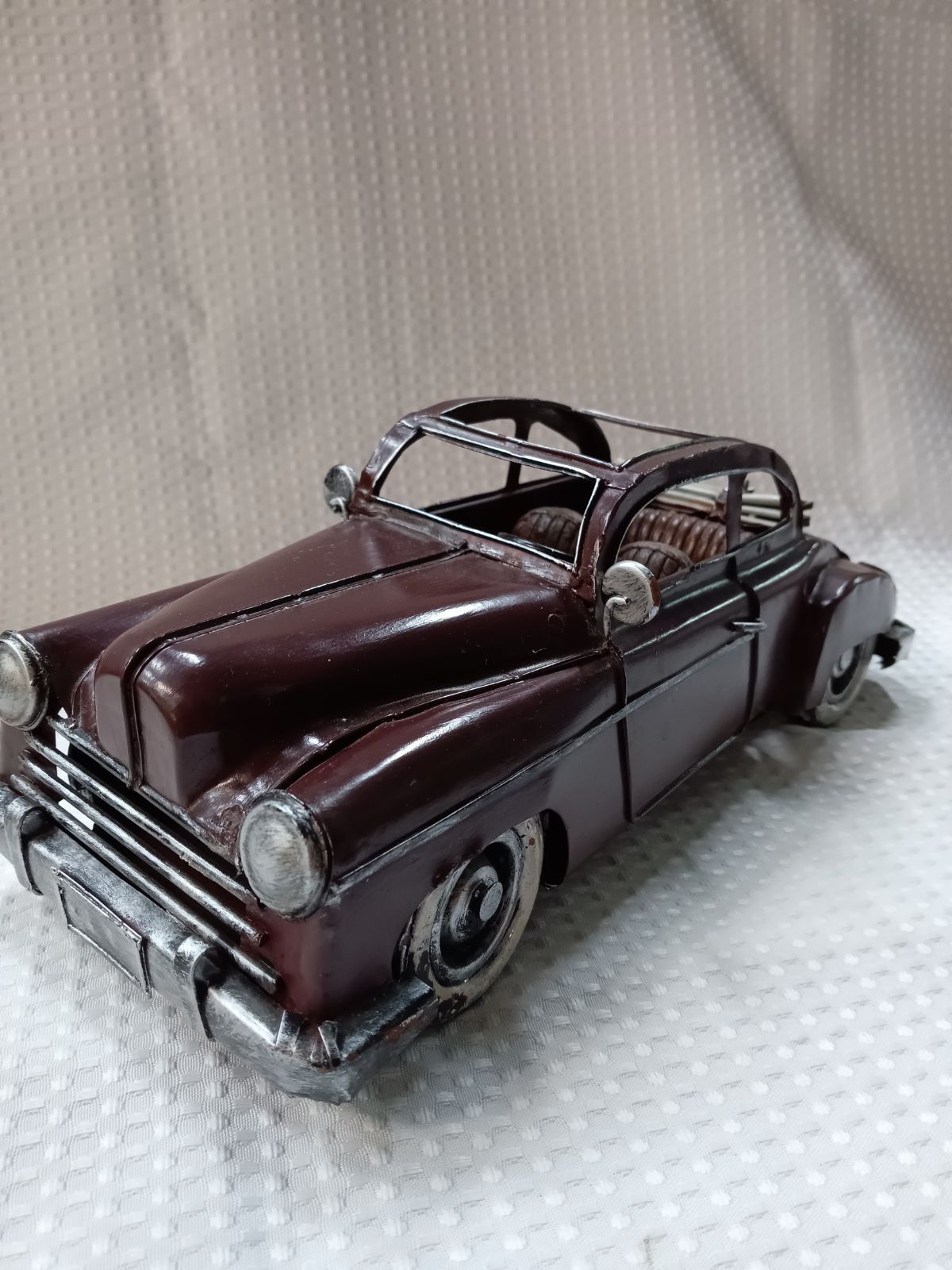 ブリキ 車 アンティーク 希少 ブリキのオープンカー レトロ 置物 希少