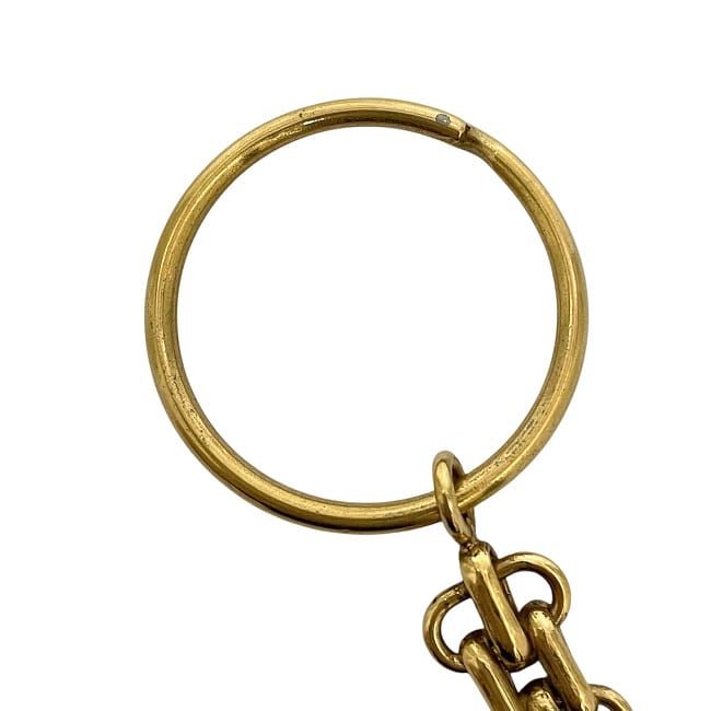 シャネル ゴールドプレート ココマーク キーホルダー CHANEL (シャネル) ココマーク ひし形 チャーム バッグチャーム