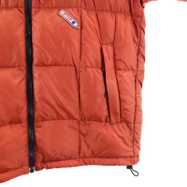 表地ノースフェイス ND18100 アウトドア 長袖 ナイロン ダウンジャケット S レッド系 THE NORTH FACE ロゴ メンズ  【231107】