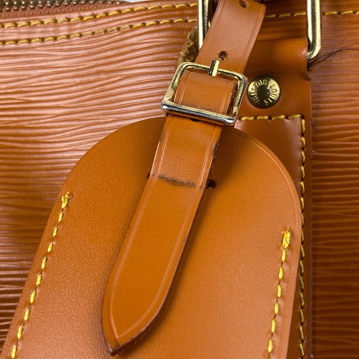 ルイヴィトン エピ キーポル45 レザー ボストンバッグ M42978 ブラウン