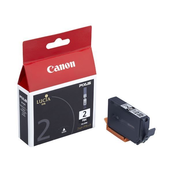 （まとめ） キヤノン Canon インクタンク PGI-2PBK フォトブラック 1024B001 1個 