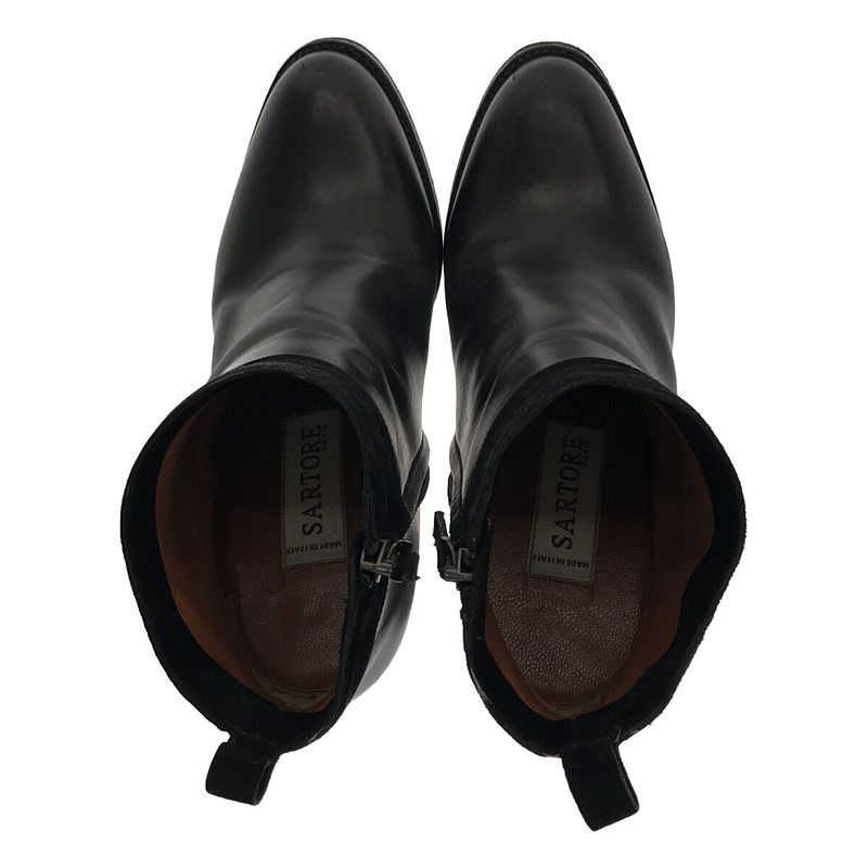 SARTORE / サルトル | レザー サイドジップ ショートブーツ | 35