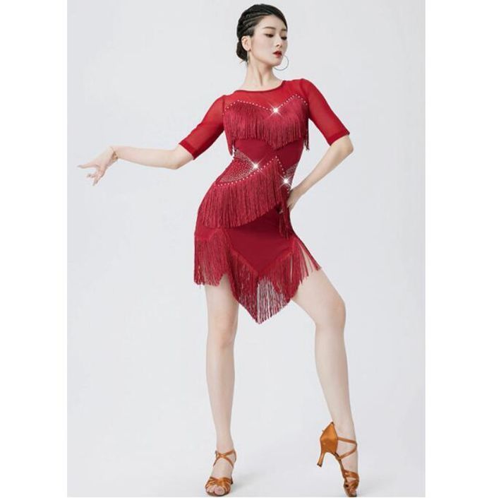 ストーン付きスタンダードワンピース✦練習着からダンスパーティまで幅広く活躍✨ ダンスウェア スタンダード 数々のアワードを受賞】 Amazon.com