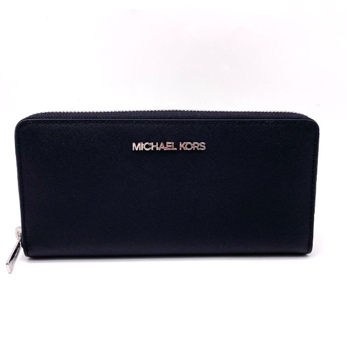 MICHAEL KOSE マイケル コース ロゴ レザー ラウンドファスナー 長財布 eY06109A