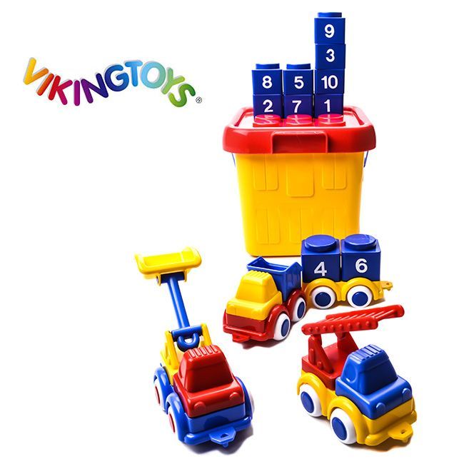VIKINGTOYS バイキングトイズ チュビーズビルド バケツセット 156170(乗り物 おもちゃ 男の子 1歳 キッズ 子供 こども) 