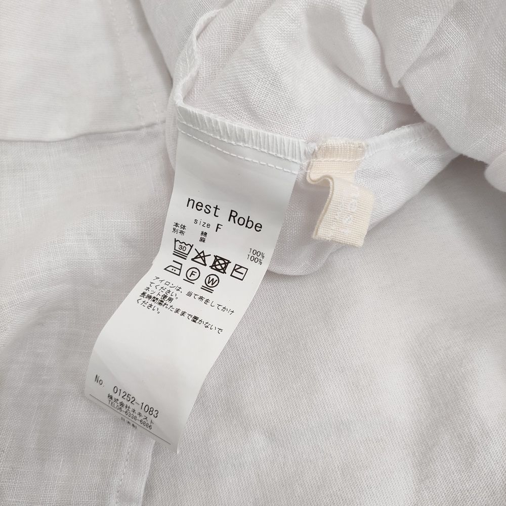 nest Robe コットンリネンドッキングプルオーバー 定価22000円 T  