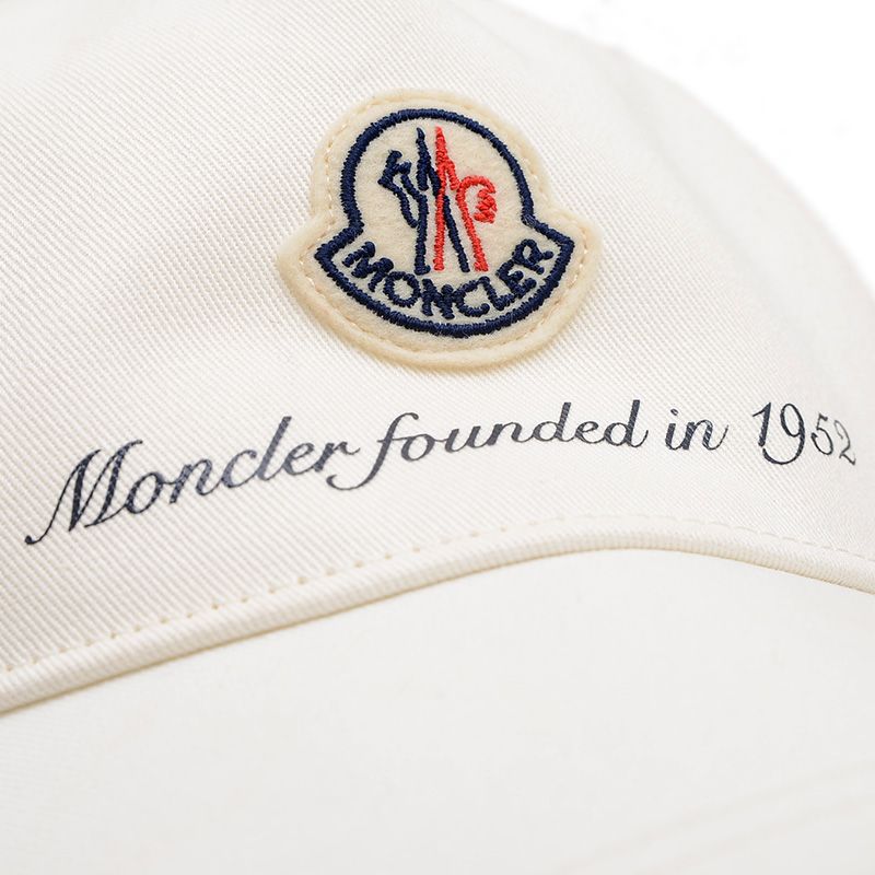 正規品 MONCLER モンクレール ベースボールキャップ ホワイト MONCLER モンクレール ベースボールキャップ BASEBALL 3B00055