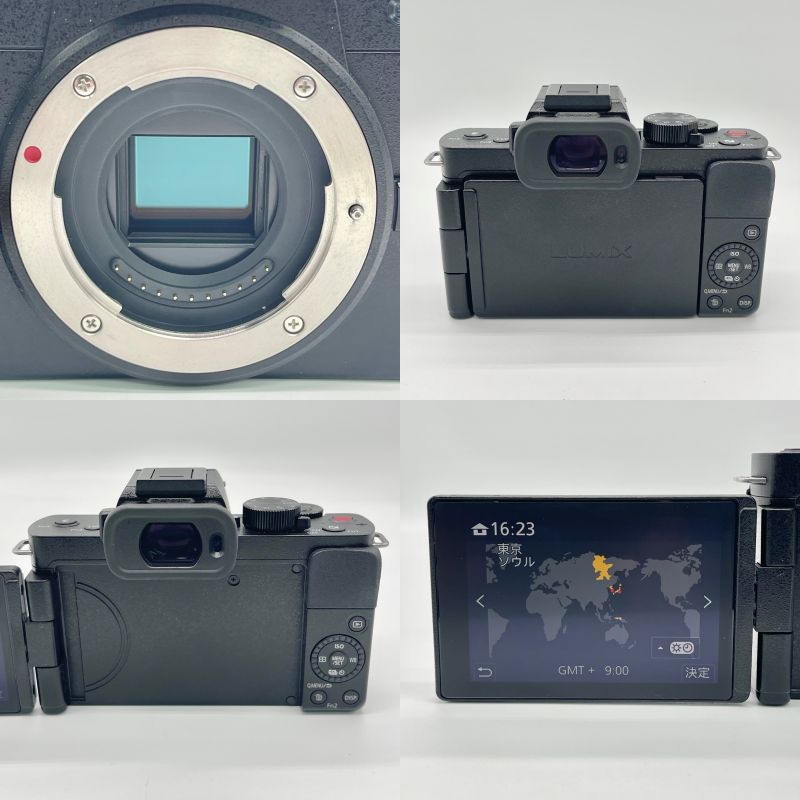 極美品】Panasonic パナソニック LUMIX ルミックス DC-G100DW-K ダブル 