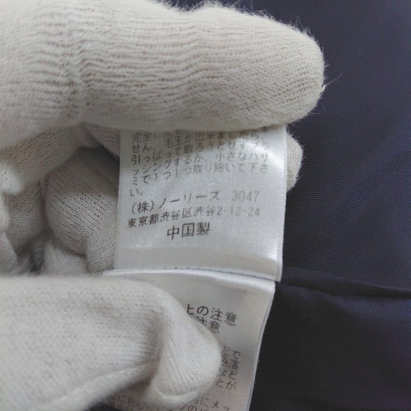 □ NOLLEY'S ノーリーズ 長袖 チェスター コート サイズ38 ネイビー