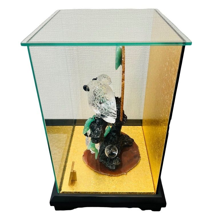 山梨県郷土伝統工芸品】福ふくろう 伝統工芸品 甲州水晶貴石細工