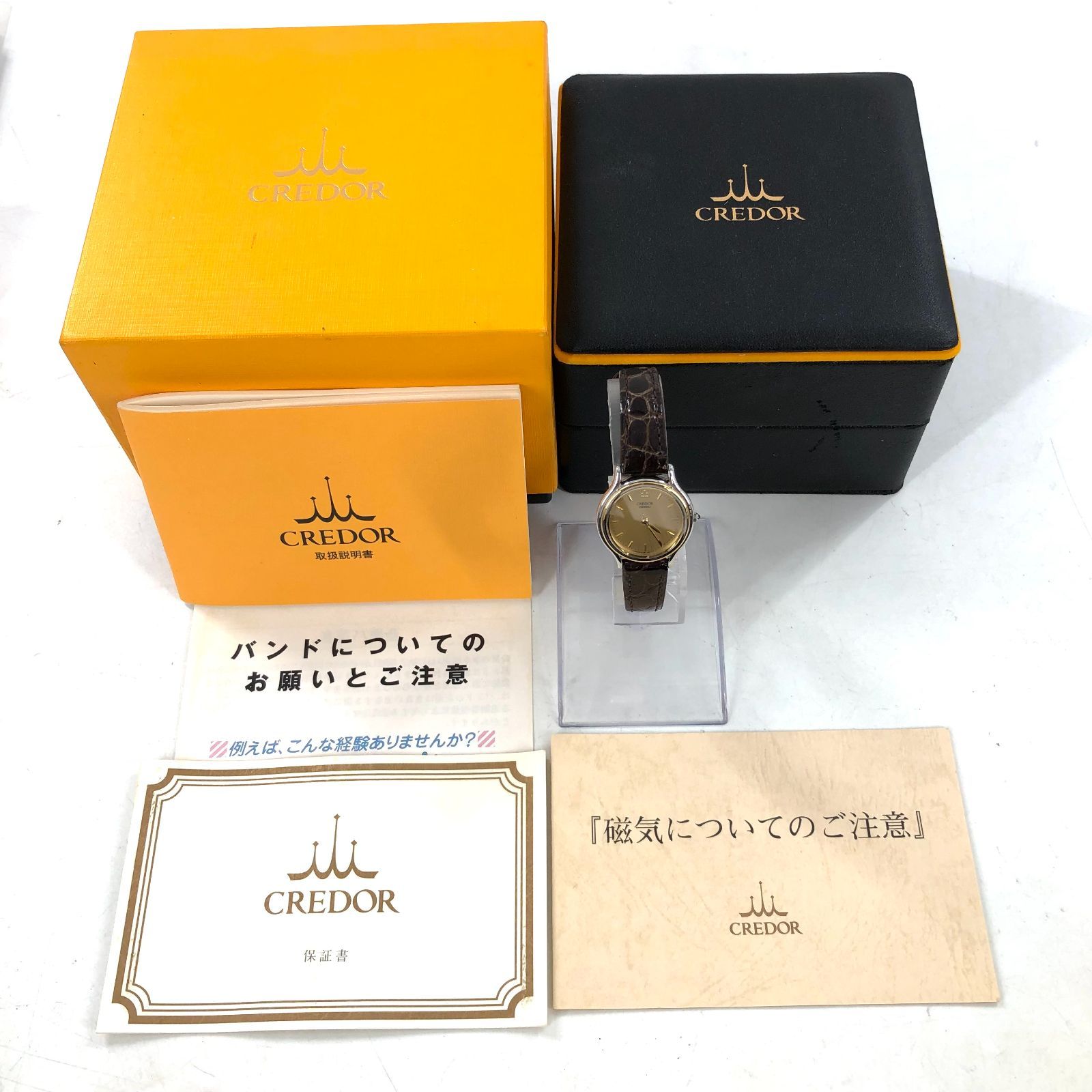 SEIKO セイコー CREDOR クレドール ラウンド ゴールド文字盤 レディース腕時計 4J81-0A60 YG×SS/QZ 美品 稼動品  箱【ND-460】 - メルカリ