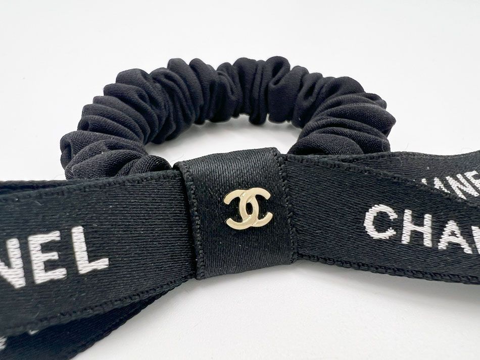 CHANEL シャネル シュシュ ヘア アクセサリー ヘアゴム リボン CC  