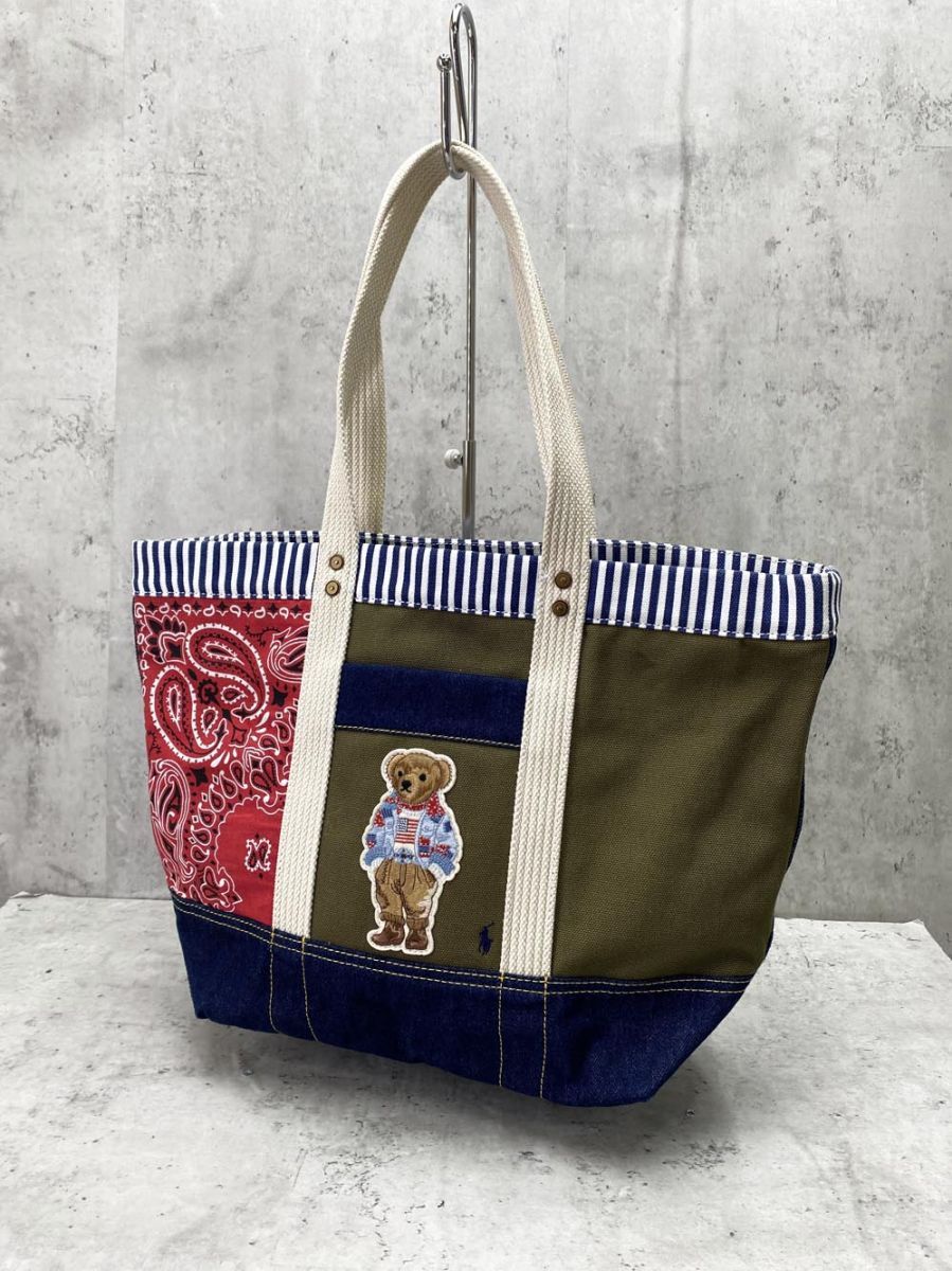 POLO RALPH LAUREN ポロ ラルフローレン ポロベア パッチワーク