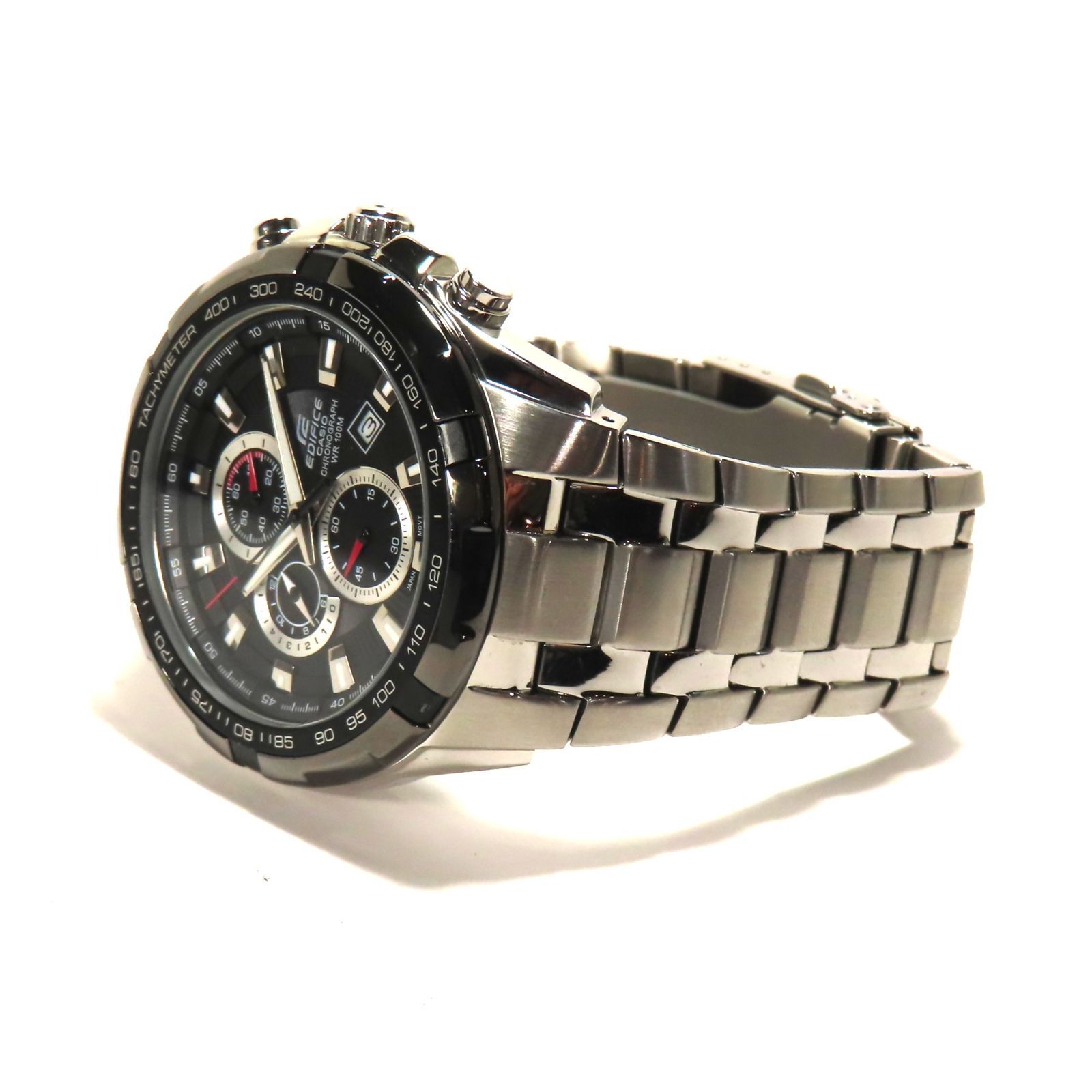 稼働 美品【バーバリー】シティ　クロノグラフ　ガンメタル　チェック　BU9354　デイト　スイス製　箱付き　QZ　メンズ腕時計　Q654