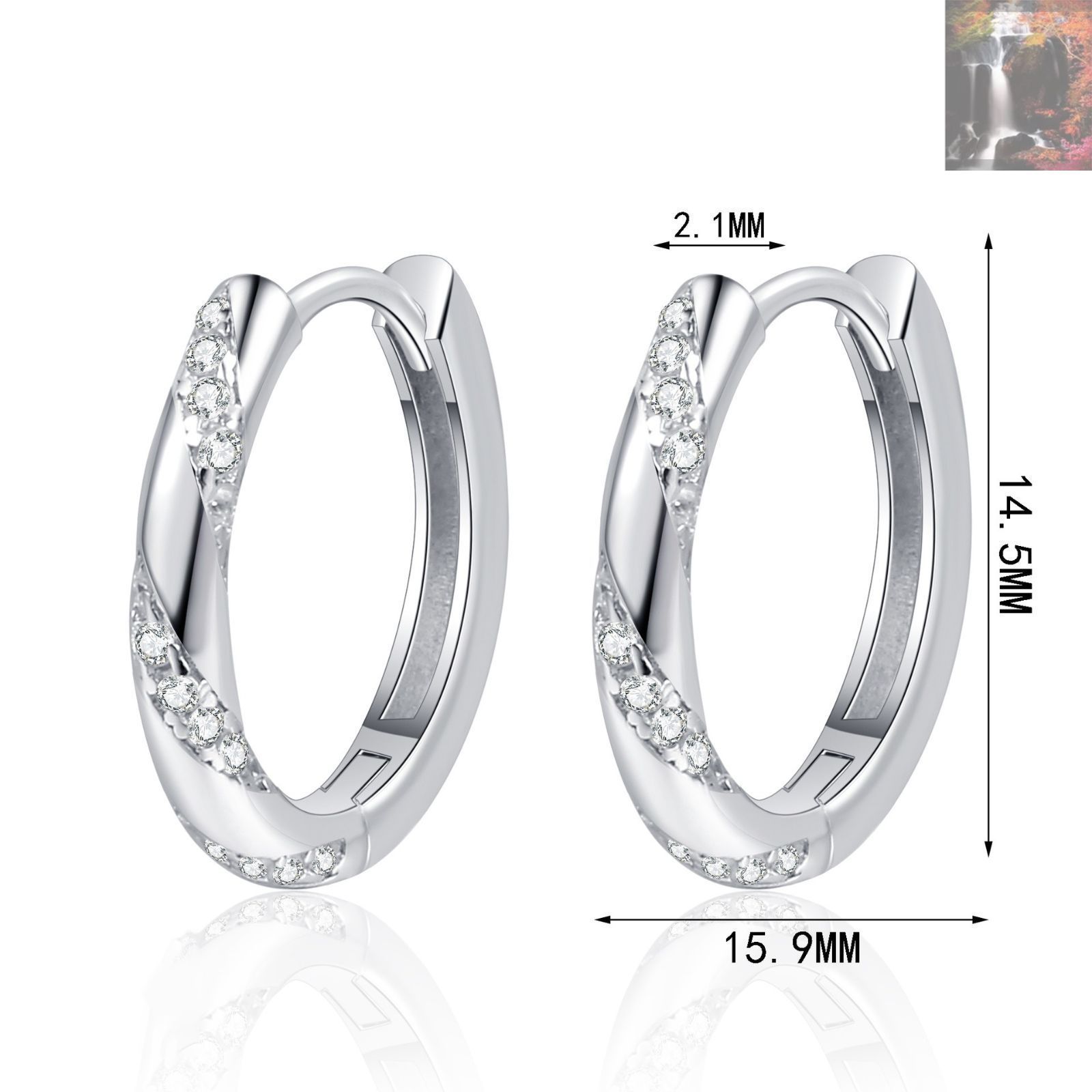ピアス モアサナイト 0.348ct シルバー925 人工ダイヤモンド