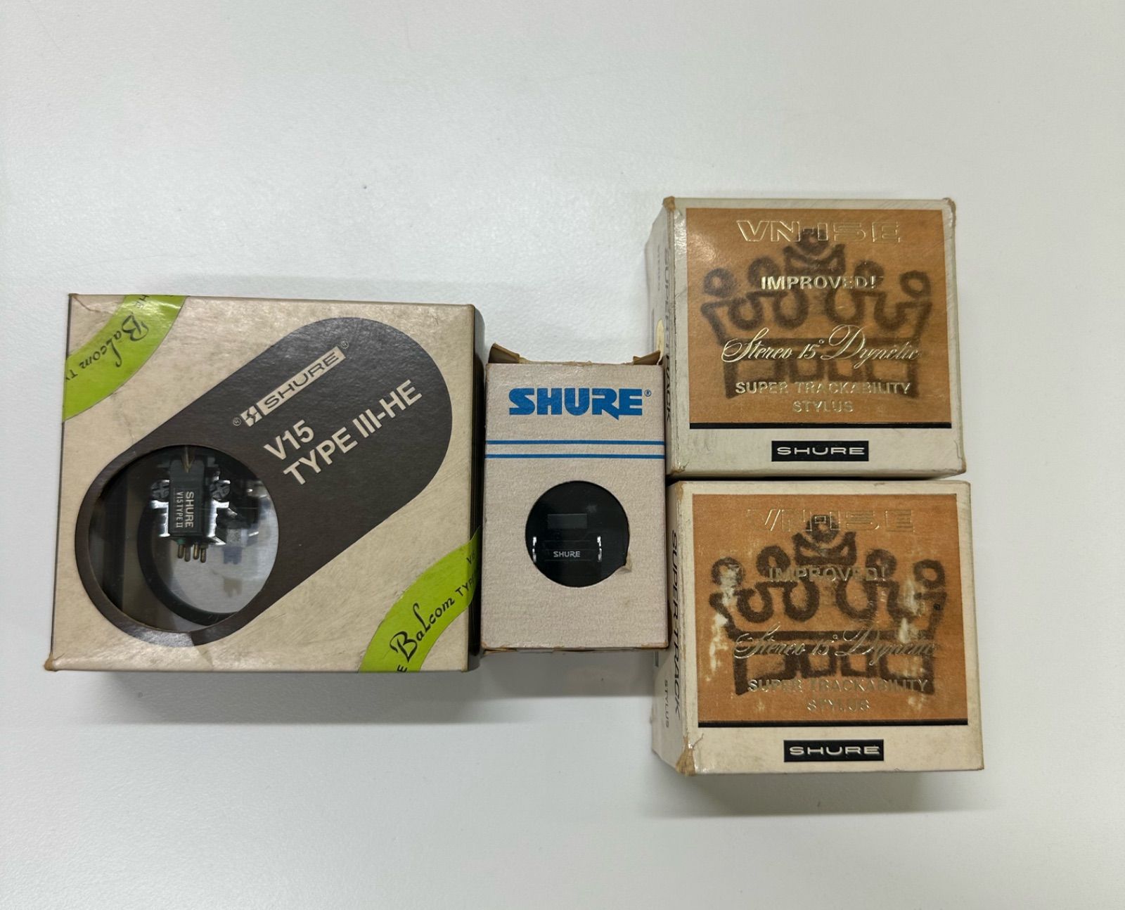 SHURE V15 TYPE III-HE | VN35E 純正針 含む 4点セット 上状態 ビンテージ カートリッジ