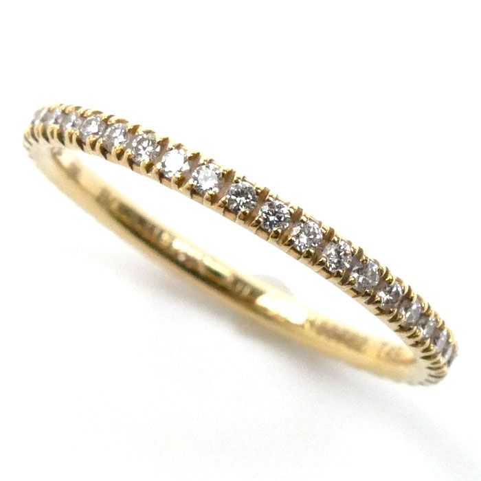 Boucheron ブシュロン K18YG イエローゴールド エピュール フルエタニティ リング 指輪 JAL01180 ダイヤモンド 9号 1.2g レディース