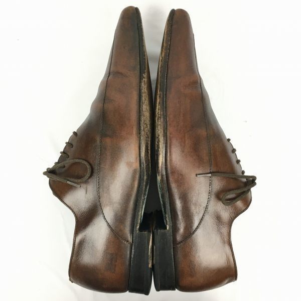 80s-90s?/Vintage★Finsbury/フィンズベリー　ロングノーズ　ホールカットスタイル　レザーシューズ　ダークブラウン/茶/BROWN〉size6.5/25.0程度/メンズ//men's 菅NO.WZC-239 80s-90s?/Vintage☆Finsbury/フィンズベリー ロングノーズ ホール