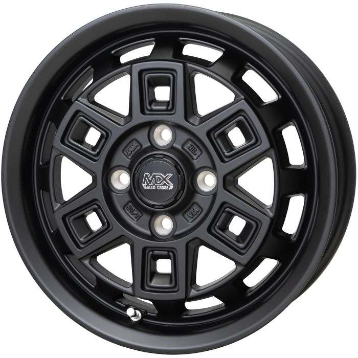 ホイール4本セット MAD CROSS AEVER マットブラック 14インチ 5J 35 4H-100