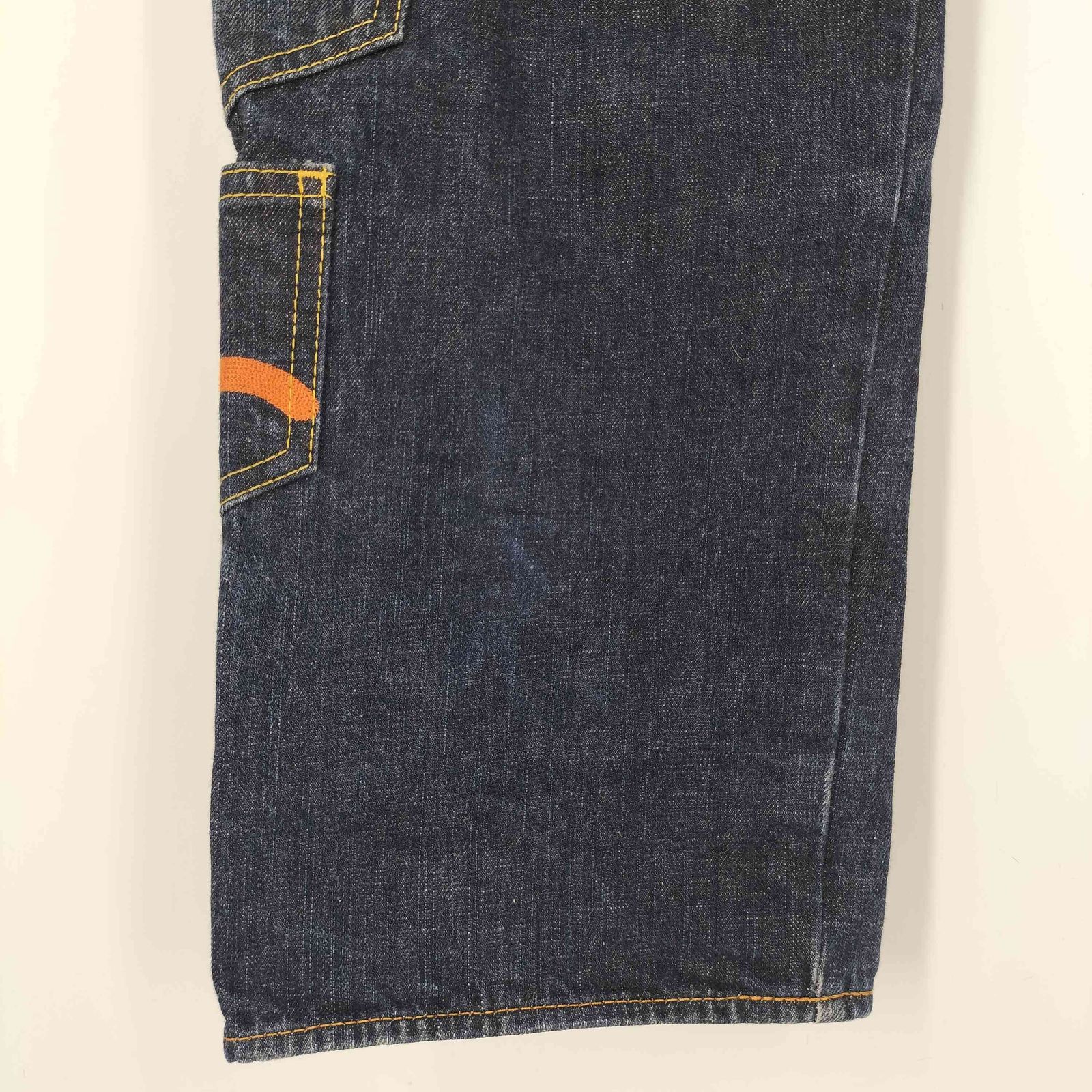 エヴィス EVISU 刺繍 メニーポケット 黄耳 デニムパンツ メンズ