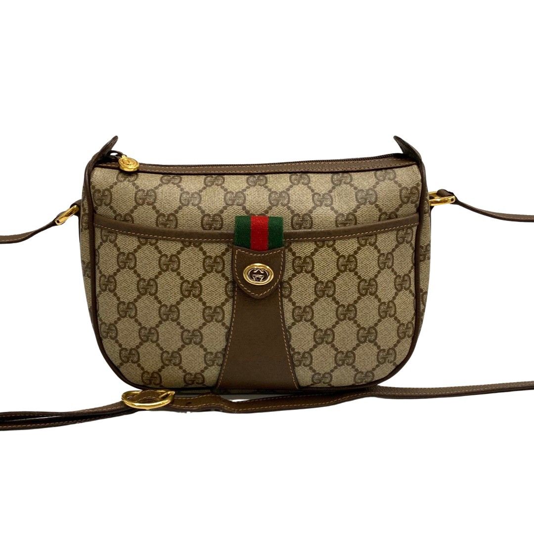 ほぼ未使用 GUCCI グッチ オールドグッチ ヴィンテージ シェリーライン