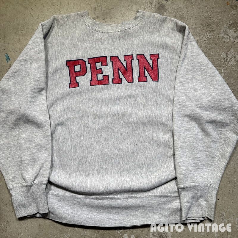 ビンテージ チャンピオン リバースウィーブ トリコタグ PENN 80年代 Champion チャンピオン 80s トリコタグ 中期 PENN カレッジ ロゴ