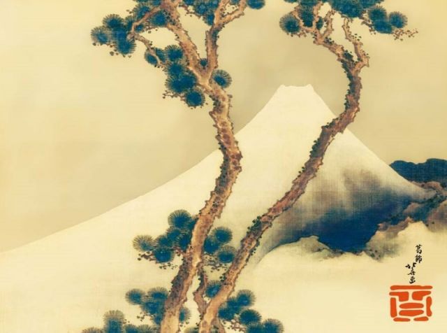 種類2：f6 額絵 購入 葛飾北斎 松越えの富士 f8・f6・f4サイズ 日本の