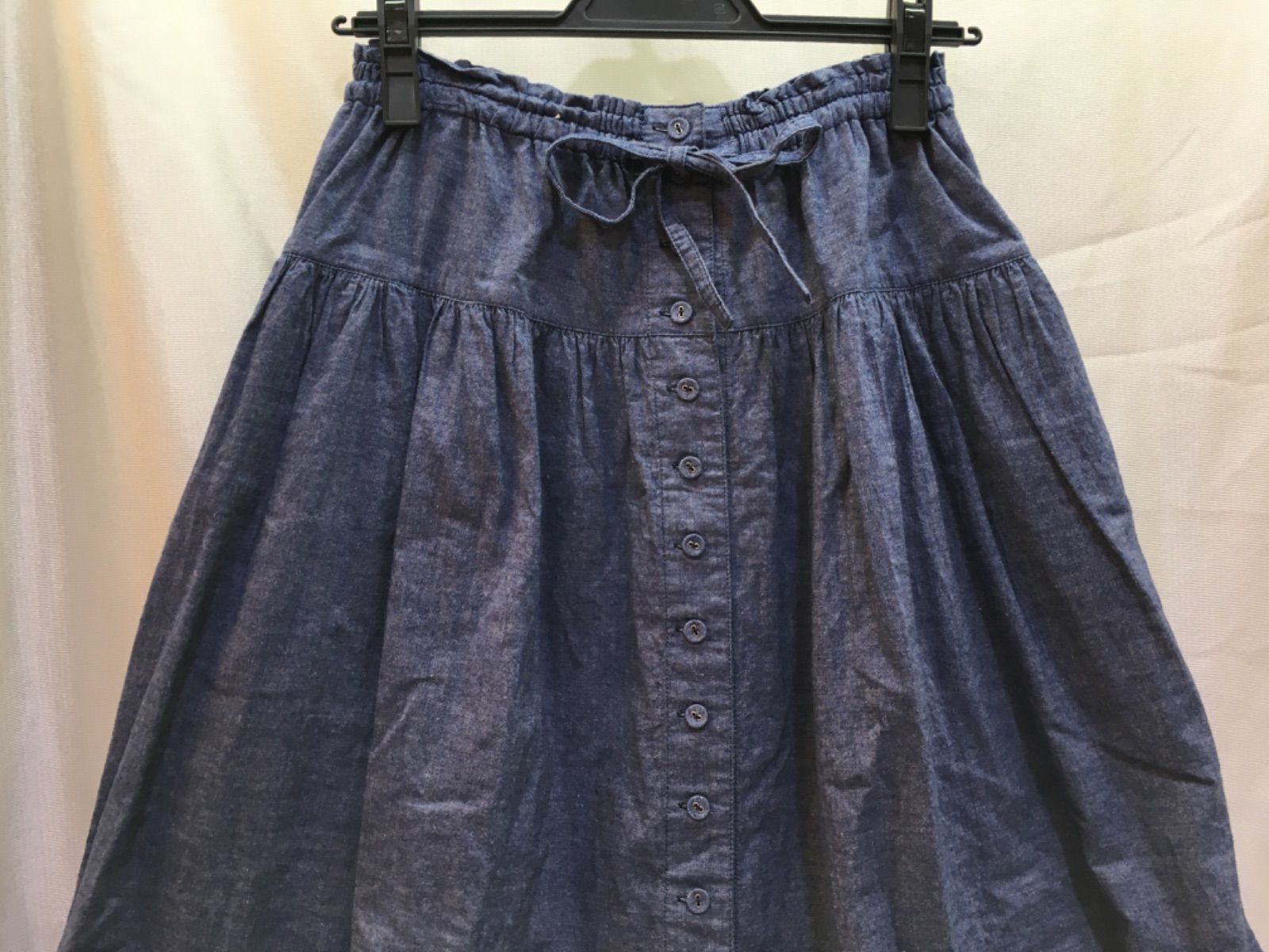 【美品】ピンクハウス ネーム使いティアードスカート ロングスカート PINK HOUSE ネーム使いティアードスカート ロング /ブルー - メルカリ