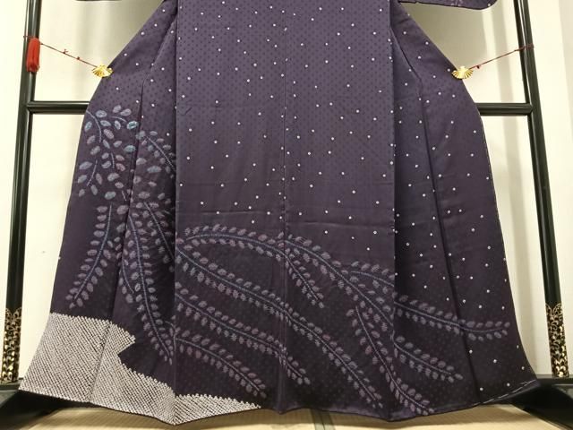 平和屋着物●訪問着　絞り　草木文　正絹　逸品　AABB1463ph 平和屋着物○訪問着 絞り 草木文 正絹 逸品 AABB1463ph 平和屋着物○