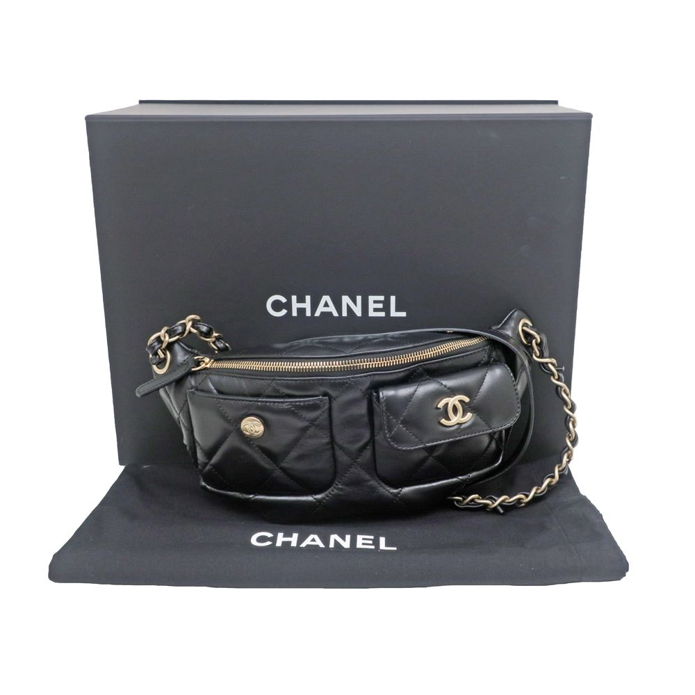 名東】【CHANEL】シャネル ウエストバッグ チェーンショルダーバッグ