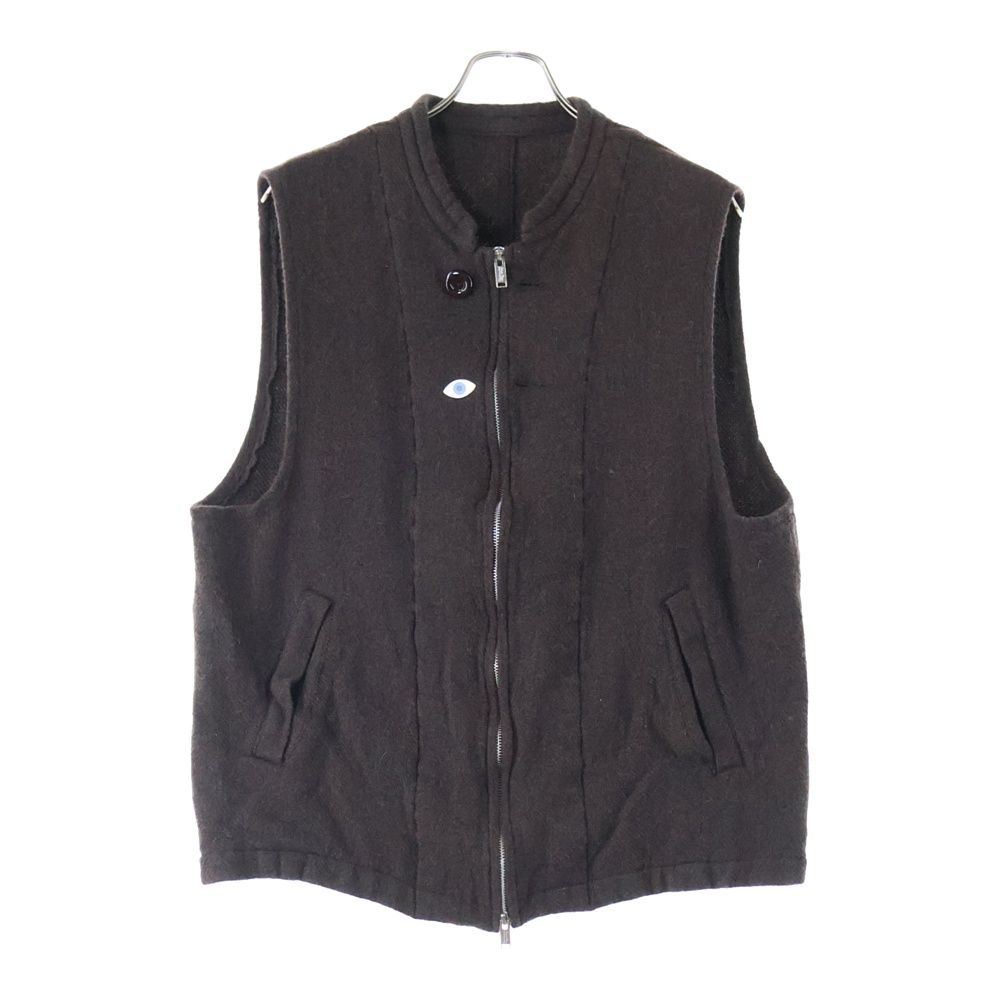 UNDERCOVER アンダーカバー 25AW ウールスタンドカラージップアップベスト ブラウン UC2E4001