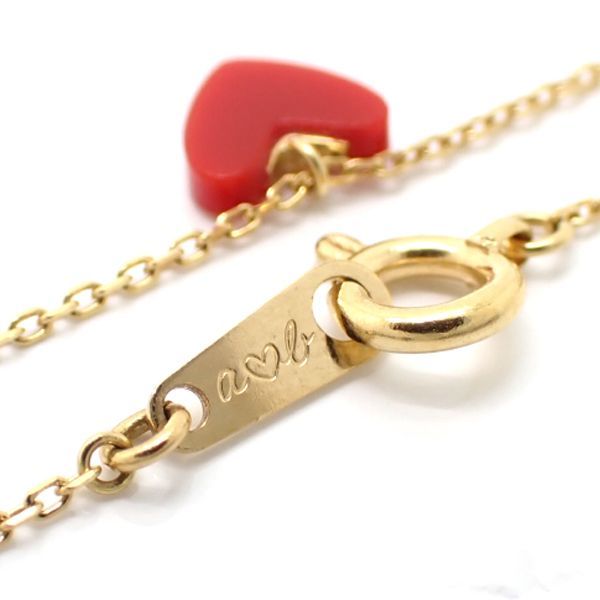 AHKAH blanc ハートネックレス AHKAH ティランハートネックレス k18