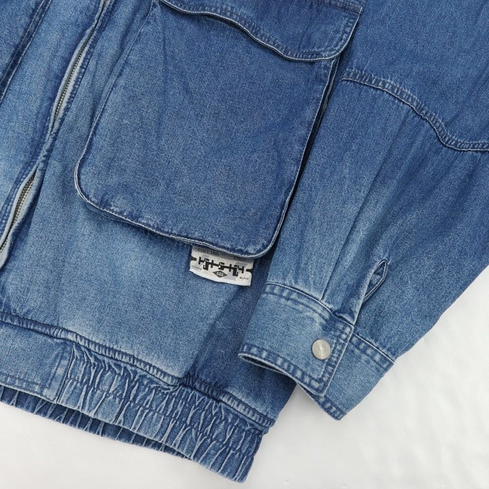 中古】エスエスズィー SSZ 2023年春夏 DUNGAREE BLOUSON コットン ジップアップ デニムジャケット ブルゾン ブルー【サイズL】【メンズ】  - メルカリ