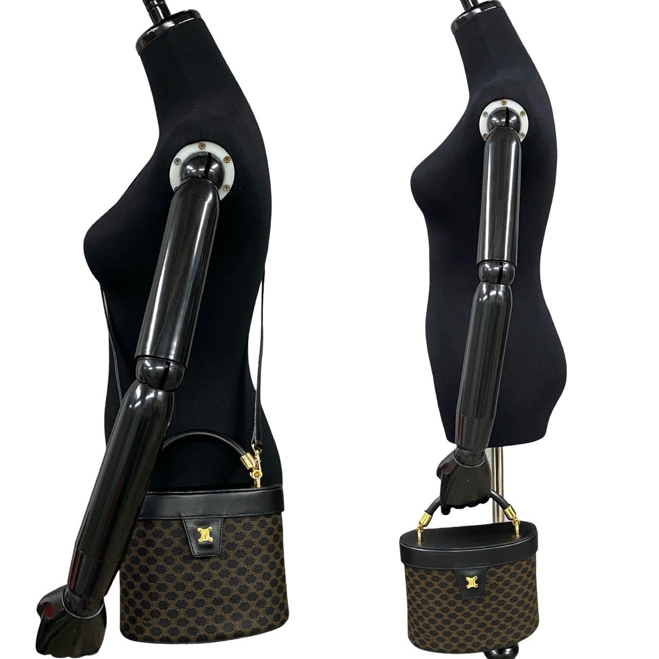 ほぼ未使用 袋付 CELINE セリーヌ マカダム ブラゾン 柄