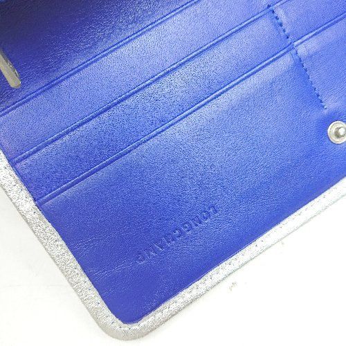 ◇ LONGCHAMP ロンシャン ロゴ型押し 馬柄 カード収納多い 長財布 