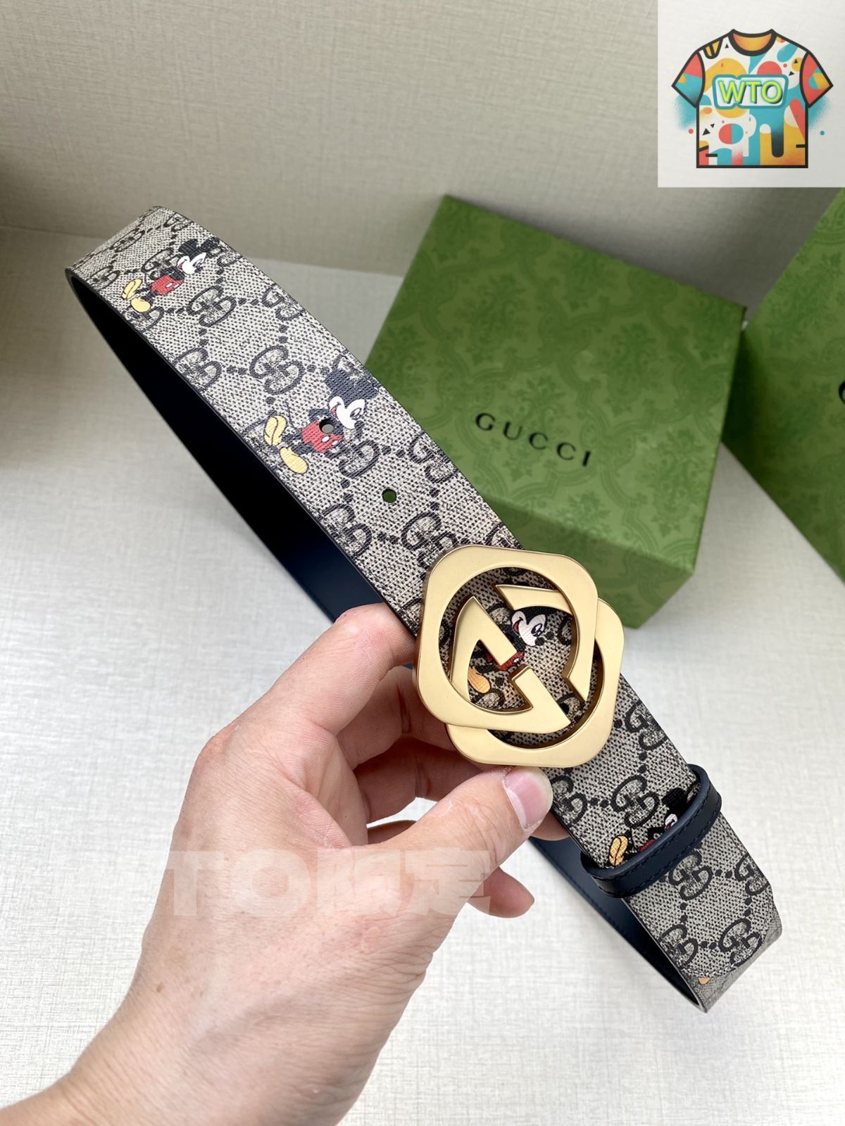 グッチ　GUCCI 革ベルト　☆未使用品 本日特価] グッチ Gucci 高級レザー ベルト＆バッグ スーパー