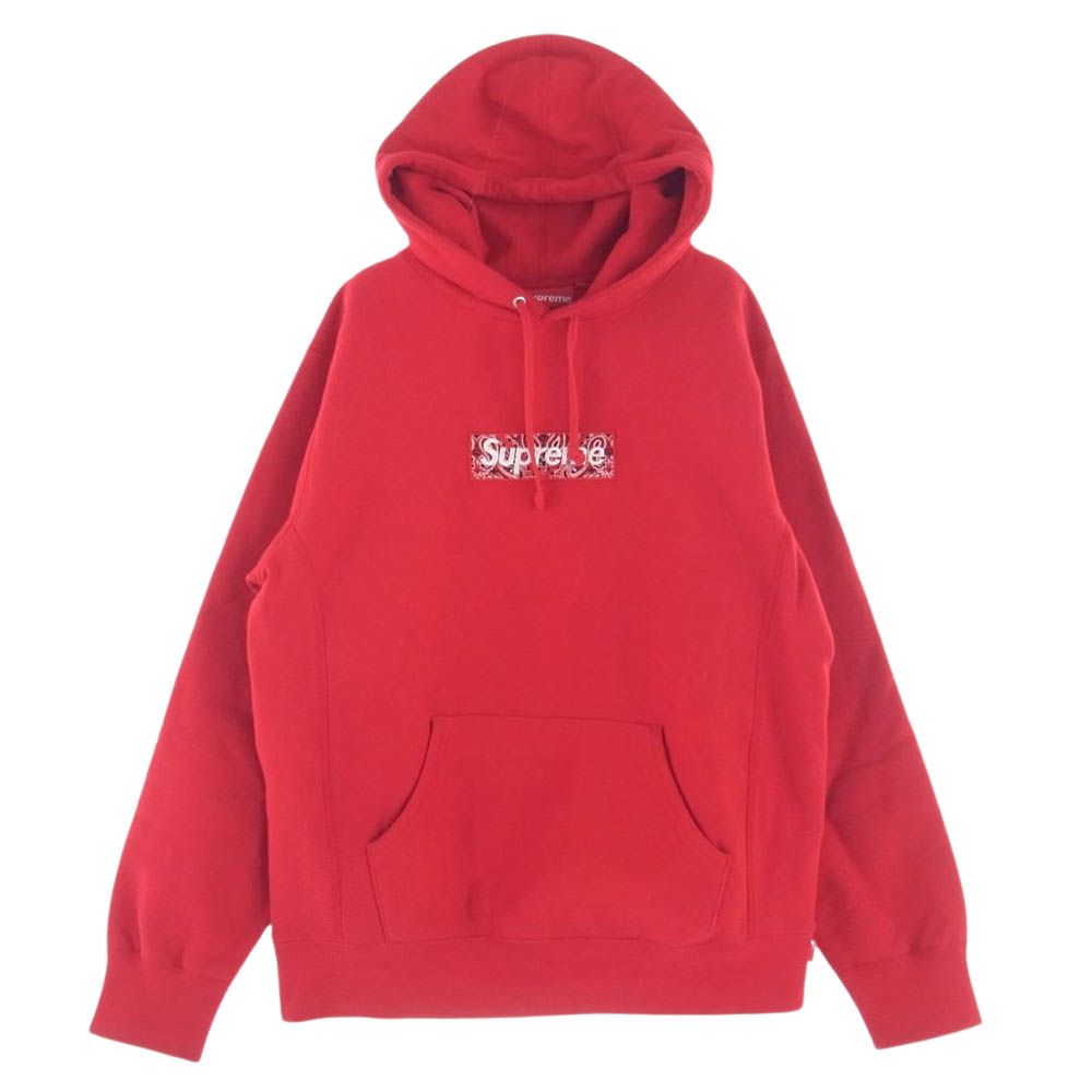 Supreme シュプリーム パーカー 19aw Bandana Box Logo Hooded Sweatshirt バンダナ ボックスロゴ フーデッド スウェット シャツ プルオーバー