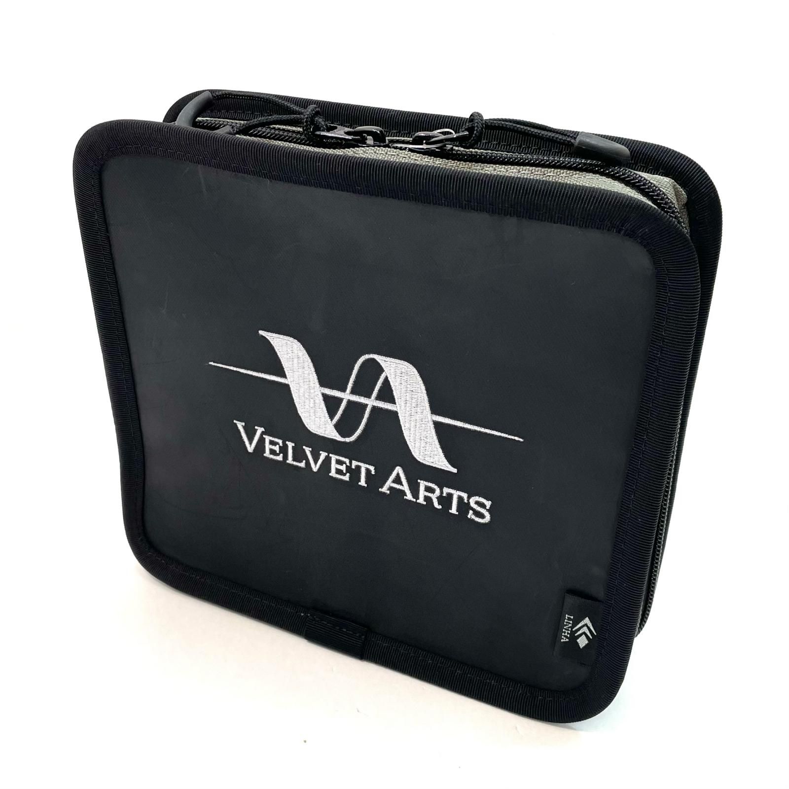 [Owari-Komaki Store] Used Other Fishing Tackle VELVET ARTS | Velvet Arts VA Spoons Wallet Large Lure Fly Case Black x Gray [89]