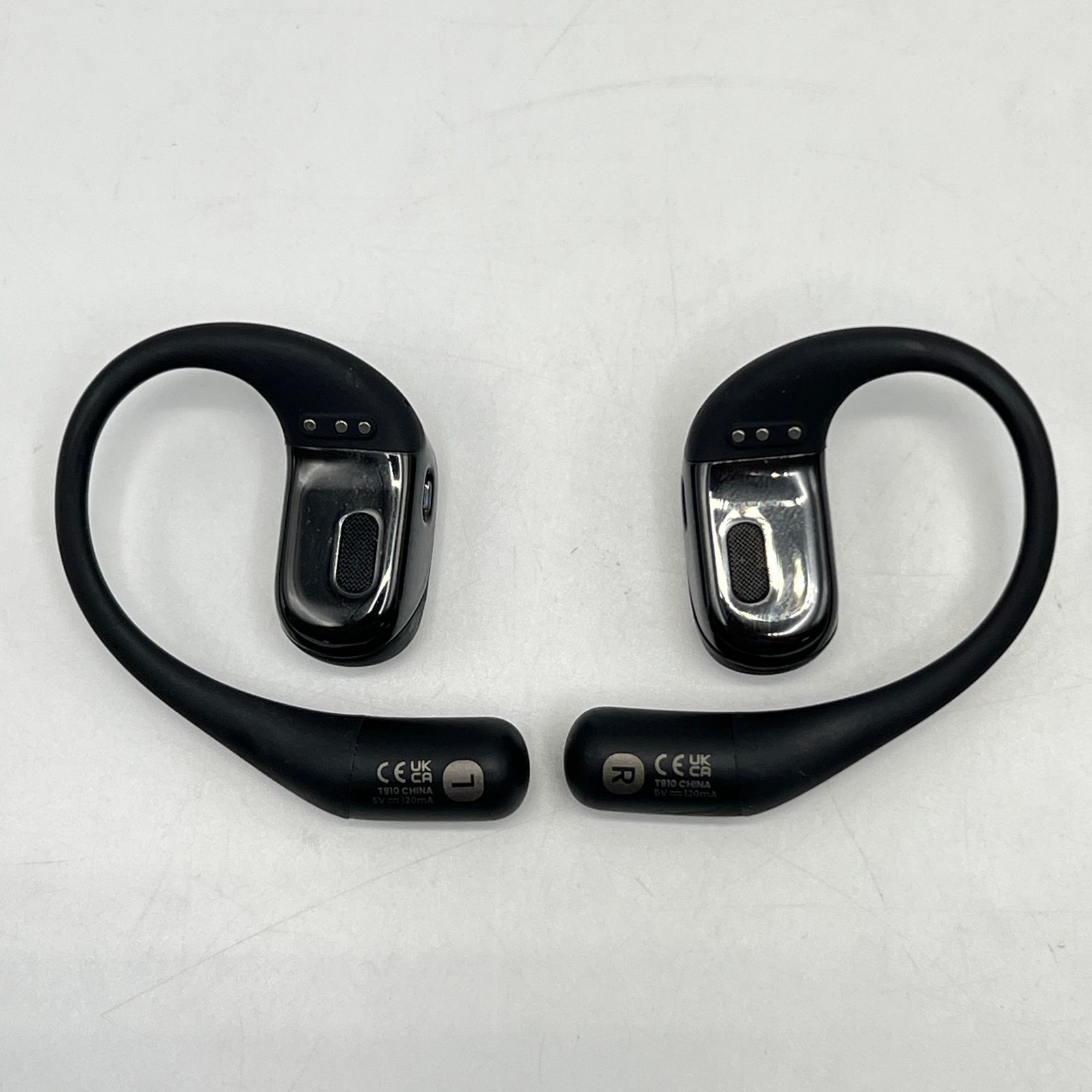 美品】Shokz OpenFit SKZ-EP-000020 ブラック 骨伝導イヤホン 
