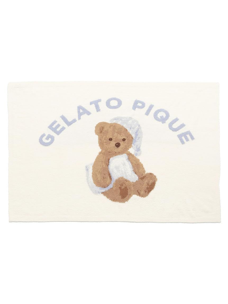 【数量限定】GOOD NIGHT ピケ] BEARブランケット [ジェラート PWGG244721OWHTF
