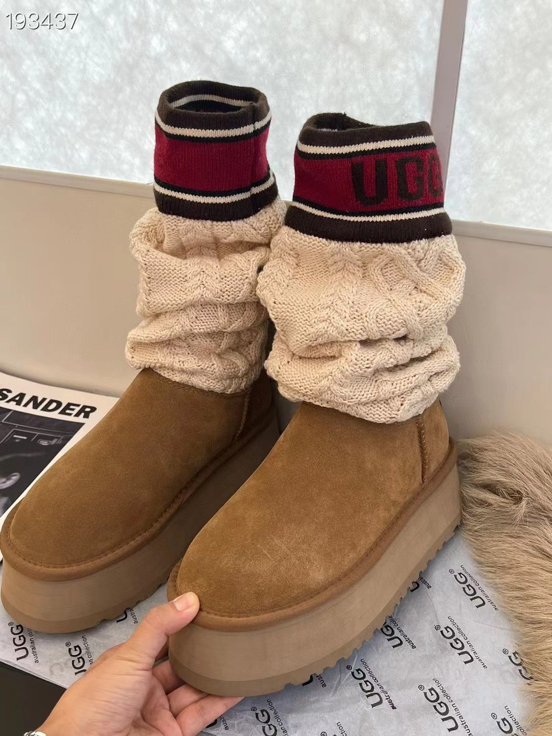 UGG アグ レディース ブーツ 厚底 箱付 人気極美品 Chestnut - メルカリ